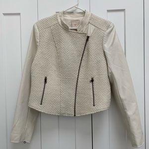 White leather jacket